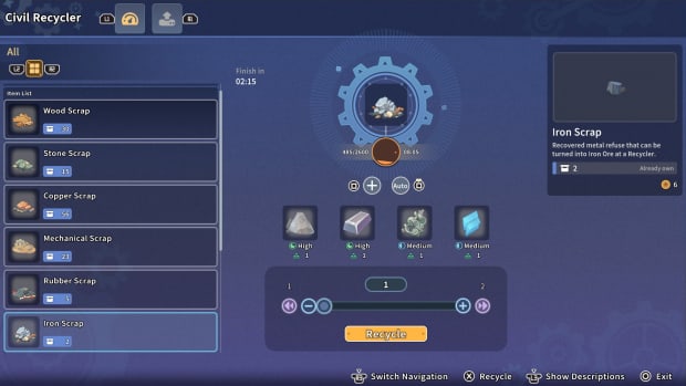 My Time at Sandrock Iron Scrap